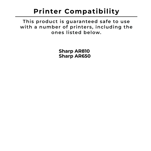 Cartouche d’encre en poudre noire compatible avec les imprimantes de Zoomtoner Sharp AR-810NT