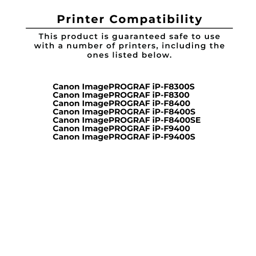 Cartouche d’encre/d’encre noire mate PFI-706MBK compatible avec les imprimantes de Zoomtoner CANON