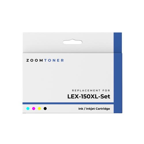 Zoomtoner Compatible LEXMARK 150XL Ink / Inkjet Cartridge Set Black Cyan Yellow Magenta