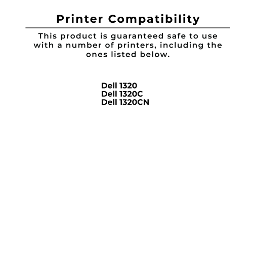 Zoomtoner Compatible DELL 1320 Laser Toner Cartridge Set Black Cyan Yellow Magenta