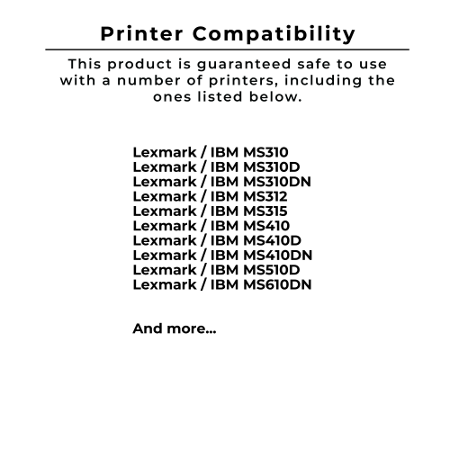 Zoomtoner Compatible MICR LEXMARK 50F1H00 High Yield Laser Toner Cartridge (For Checks)