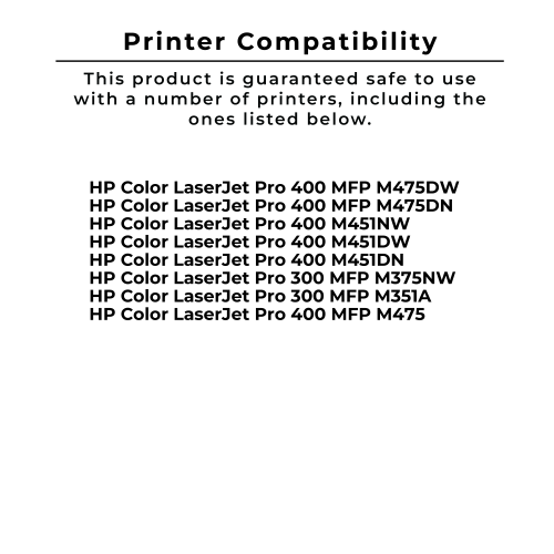 Zoomtoner Compatible HP CE411A 305A Laser Toner Cartridge Cyan