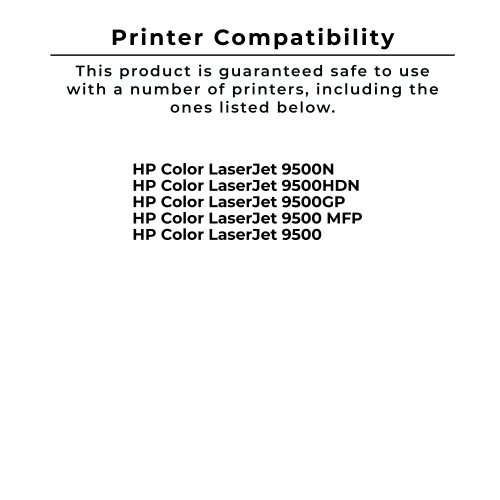 Zoomtoner Compatible HP 9500 Laser Toner Cartridge Set