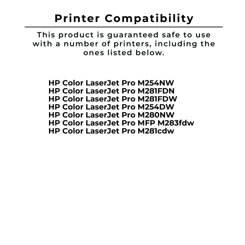 Zoomtoner Compatible HP CF500X High Yield Laser Toner Cartridge Black