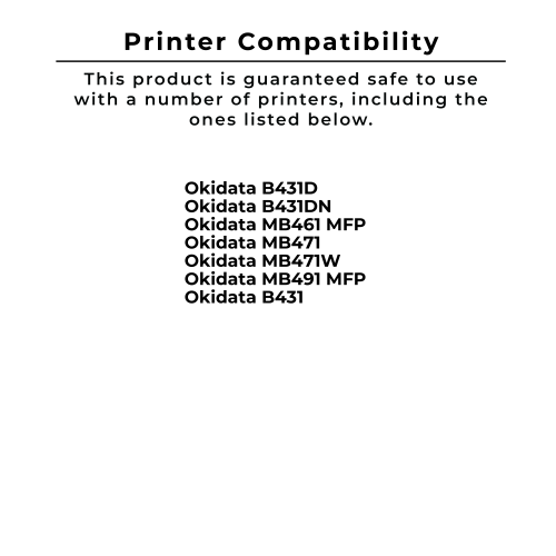 Zoomtoner Compatible OKIDATA 44574901 Laser Toner Cartridge High Yield Black