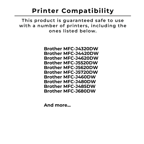 Zoomtoner Compatible BROTHER LC203Y-XL Ink / Inkjet High Yield Cartridge Yellow