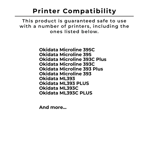 Zoomtoner Compatible OKIDATA 52103601 Ribbon Black