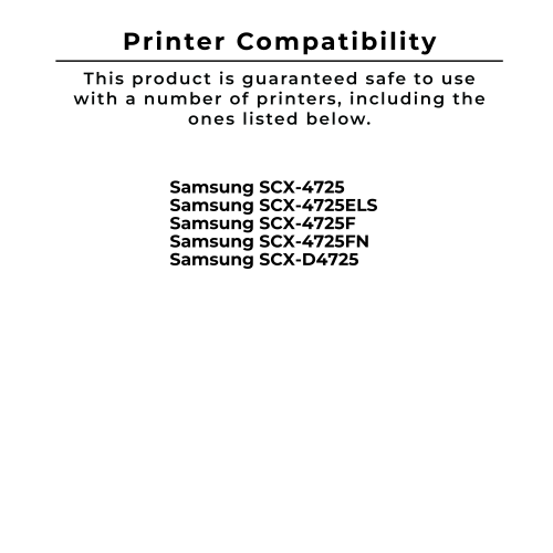 Cartouche d'encre en poudre laser SCX-D4725&nbsp;A de SAMSUNG compatible avec Zoomtoner