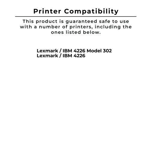 Cartouche ruban IBM/Lexmark 1040864 compatible avec Zoomtoner