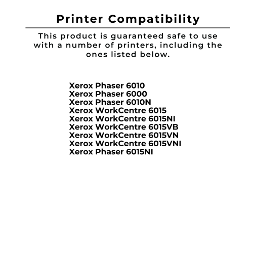Zoomtoner Compatible Xerox 6000 / 6010 Laser Toner Cartridge Set Black Cyan Yellow Magenta