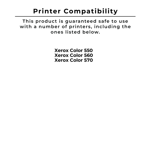 Zoomtoner Compatible Xerox 550 / 570 Laser Toner Cartridge Set Black Magenta Yellow Cyan