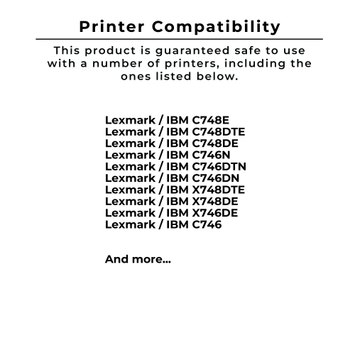 Zoomtoner Compatible LEXMARK C746A1CG Laser Toner Cartridge Cyan