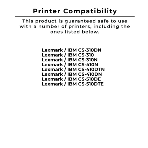 Zoomtoner Compatible LEXMARK 70C1HY0 High Yield Laser Toner Cartridge Yellow