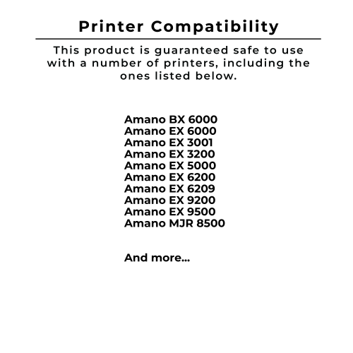 Zoomtoner Compatible AMANO PIX3000X Time Clock Ribbon Cartridge 6-Pack