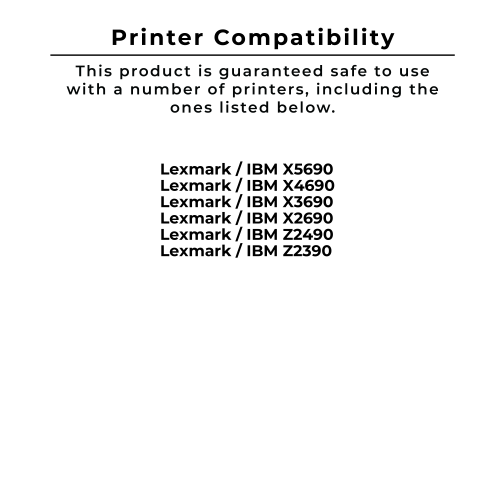 Cartouche d’encre en poudre noire 18C1974 de Lexmark compatible avec les imprimantes de Zoomtoner
