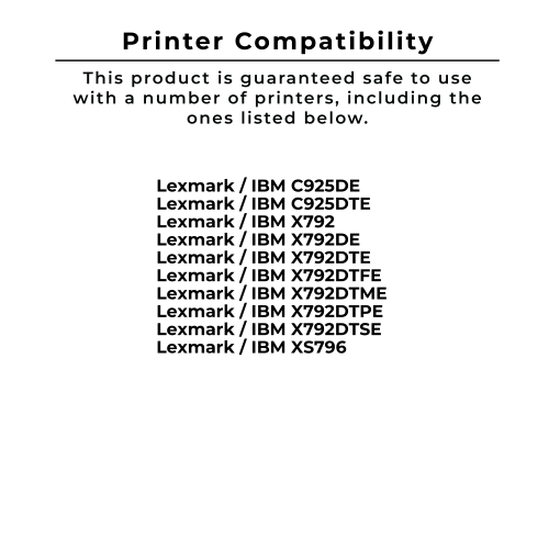 Zoomtoner Compatible Lexmark X792X1YG Laser Toner Cartridge Yellow Extra High Yield