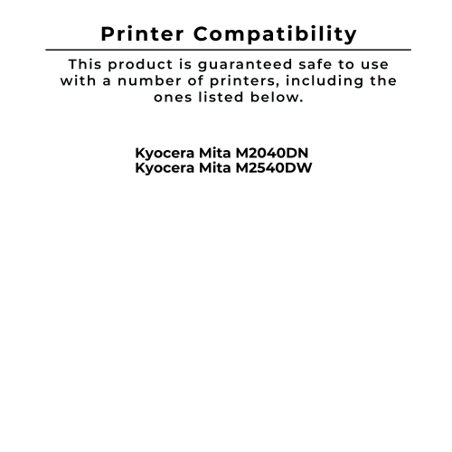 Cartouche de toner laser compatible avec Zoomtoner KYOERA / MITA TK1172, noir