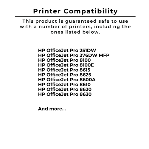 Ensemble de cartouches d’encre/jet d’encre compatible avec les imprimantes HP 950/951 XL et HP cyan magenta noir et jaune