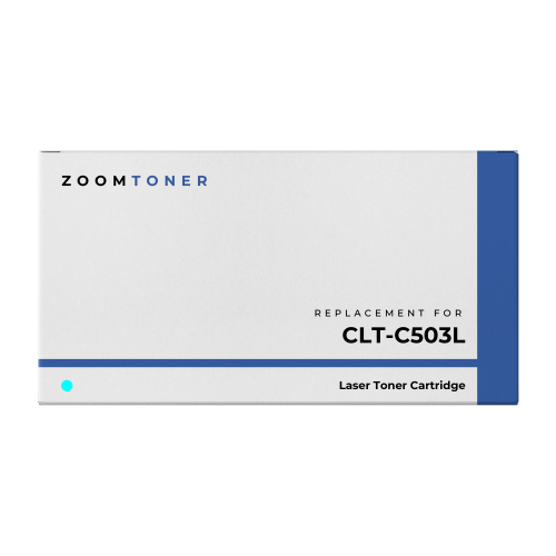 Zoomtoner Compatible Compatible For SAMSUNG CLT-C503L High Yield Laser Toner Cartridge Cyan