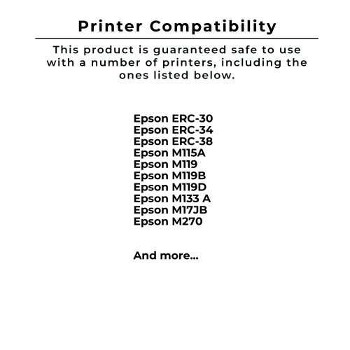 Zoomtoner Compatible EPSON ERC-30BR Ribbons 6-PACK Black / Red
