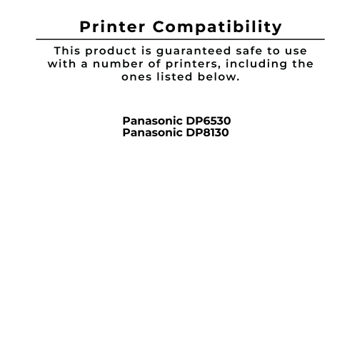 Zoomtoner Compatible PANASONIC DQ-TUK60 Laser Toner Cartridge Black