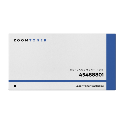Zoomtoner Compatible OKIDATA 45488801 Laser Toner Cartridge Black