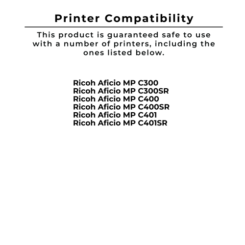 Zoomtoner Compatible RICOH 841296 Laser Toner Cartridge Cyan