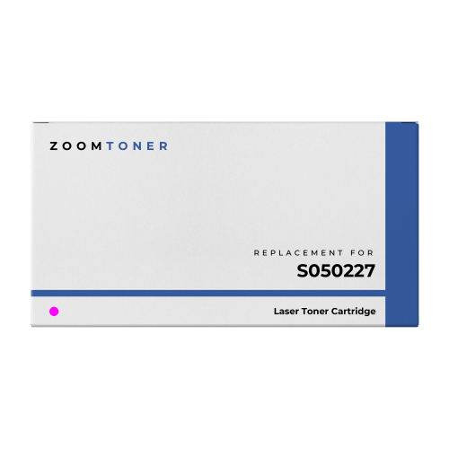 Cartouche de toner laser Epson S050227 compatible avec Zoomtoner, magenta