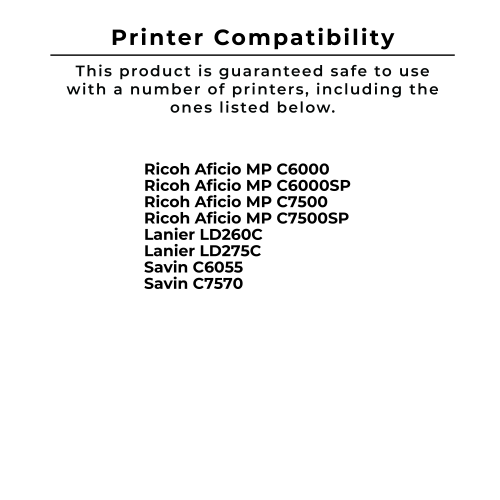 Zoomtoner Compatible RICOH 841288 Laser Toner Cartridge Black