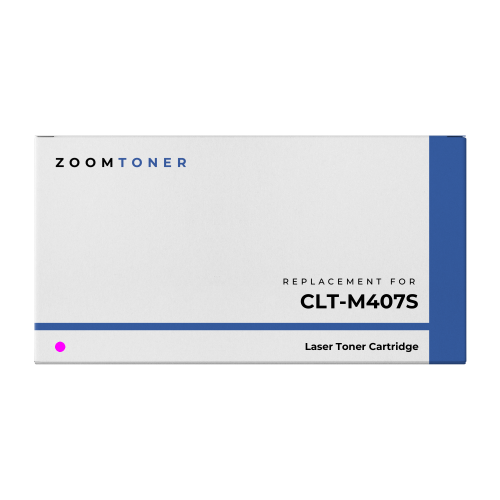 Zoomtoner Compatible Compatible with SAMSUNG CLT-M407S Laser Toner Cartridge Magenta