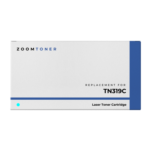 Zoomtoner Compatible KONICA MINOLTA TN319C Laser Toner Cartridge Cyan