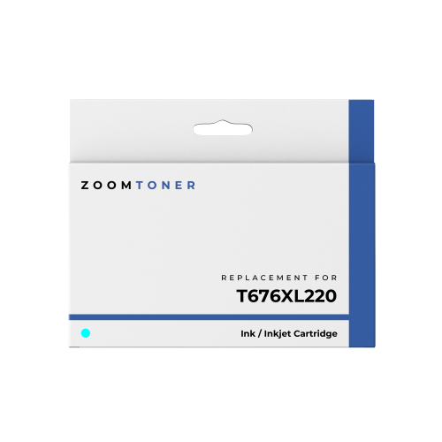 Zoomtoner Compatible EPSON T676XL220 676XL Ink / Inkjet Cyan
