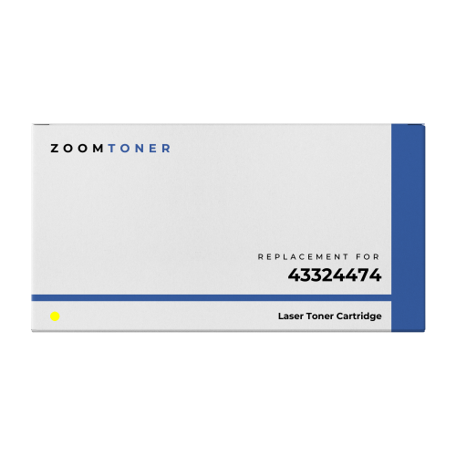 Zoomtoner Compatible OKIDATA 43324474 Laser Toner Cartridge Yellow