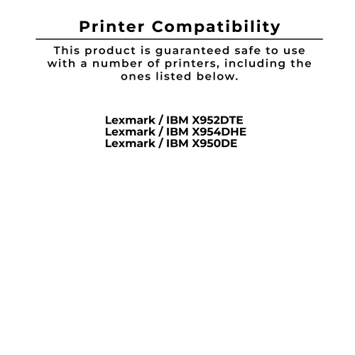 Zoomtoner Compatible LEXMARK X950 High Yield Laser Toner Cartridge Set Black Cyan Magenta Yellow