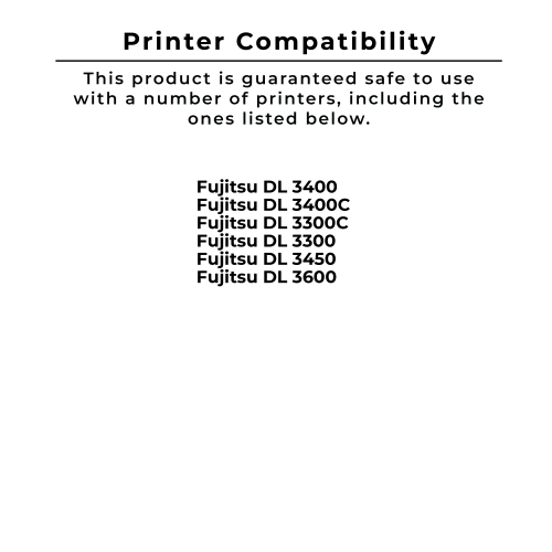 Compatible avec les cartouches de ruban FUJITSU D30L-9001-0601 de Zoomtoner noir