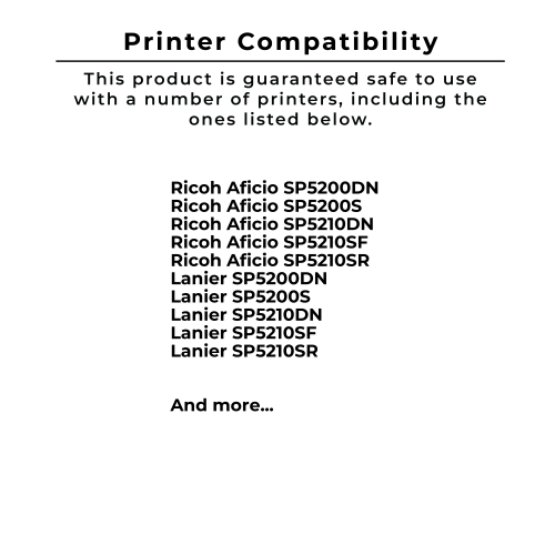 Zoomtoner Compatible RICOH 406683 Laser Toner Cartridge Black