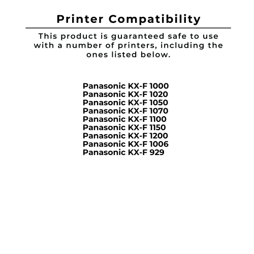 Zoomtoner Compatible PANASONIC KX-FA133 Ribbon Cartridge 2 Per Box