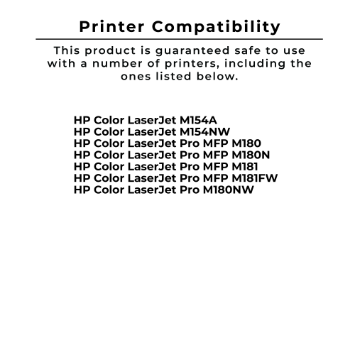 Zoomtoner Compatible HP CF510A Laser Toner Cartridge Black