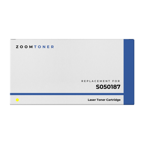 Cartouche de toner laser Epson S050187 compatible avec Zoomtoner jaune