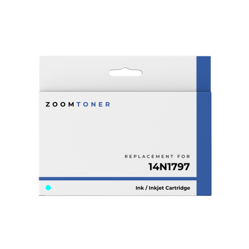 Image 1 of 4.. Zoomtoner Compatible LEXMARK 14N1797 150XL High Yield Ink / Inkjet Cartridge Cyan