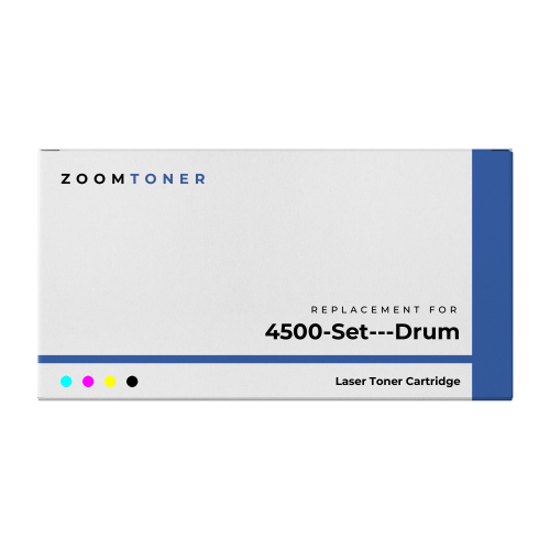 ZOOMTONER  Compatible HP 4500 Laser Toner Cartridge Set / Drum Unit Black Cyan Magenta In Yellow