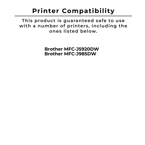 Zoomtoner Compatible BROTHER LC20E Super High Yield Ink / Inkjet Set Black Cyan Magenta Yellow