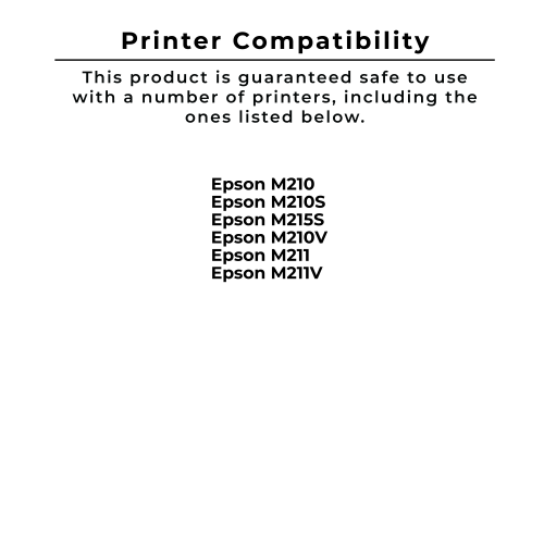 Zoomtoner Compatible EPSON ERC-02BR Ribbons 6-PACK Black / Red