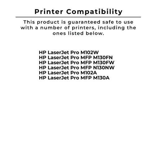 Zoomtoner Compatible HP CF217A Laser Toner Cartridge Black WITH CHIP