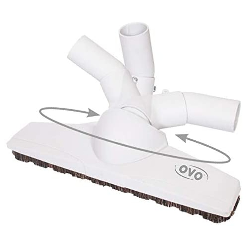 OVO All Angle 360 Degree Vacuum Deluxe Plus Floor Brush, Grey Finish