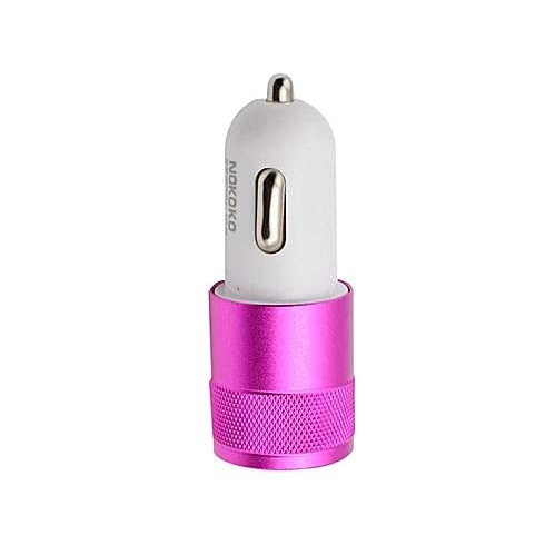 Brand NOKOKO Best Metal Dual USB Port Car Charger Universal Brand NOKOKO Best Metal Dual USB Port Car Charger Universal