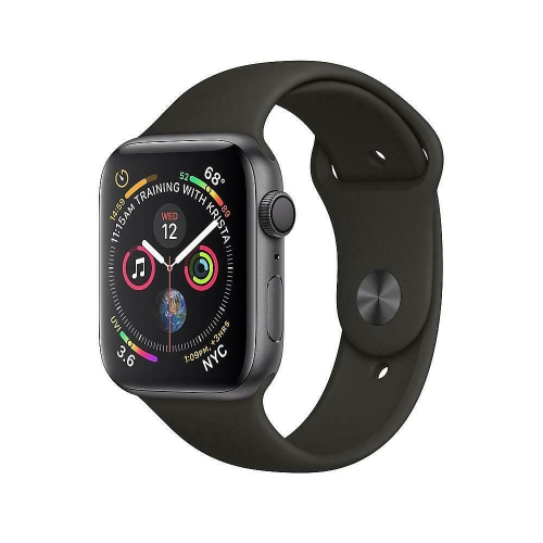 Apple Watch Series 4 (GPS) 44mm Space Gray Aluminum with Black Sport Band - Certified Refurbished by APPLE - Refurbished condition - Image 2