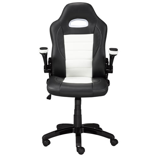 Brassex Kairo Ergonomic Faux Leather Gaming Chair - White
