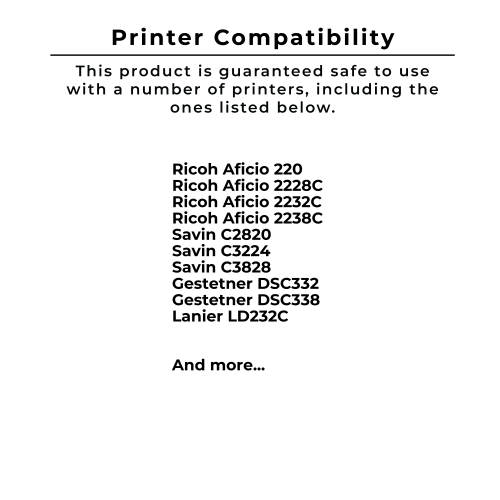 Cartouche de toner laser RICOH 888232 compatible avec Zoomtoner, jaune, 4 par boîte
