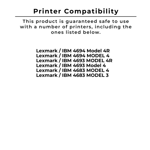 Zoomtoner compatible IBM/LEXMARK 1040900 Ruban noir